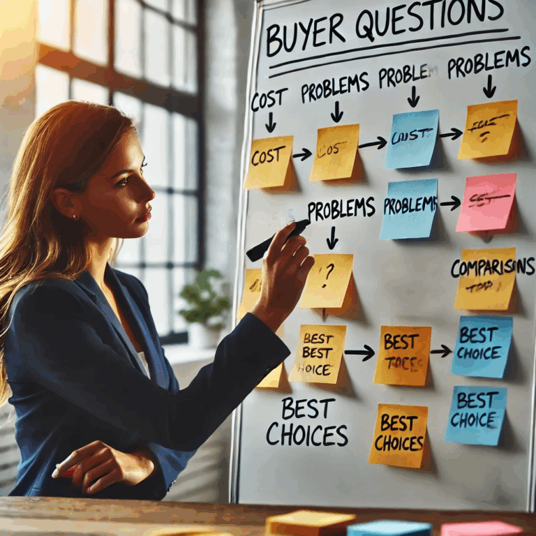 “How do I write articles that drive buyers to take action?”